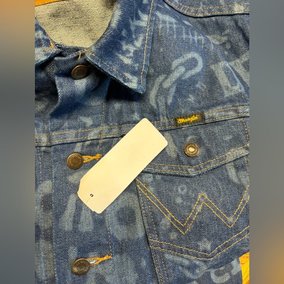 NWT WRANGLER X DEADFELLAZ DENIM JACKET:BLUE DENIM - Picture 6 of 8